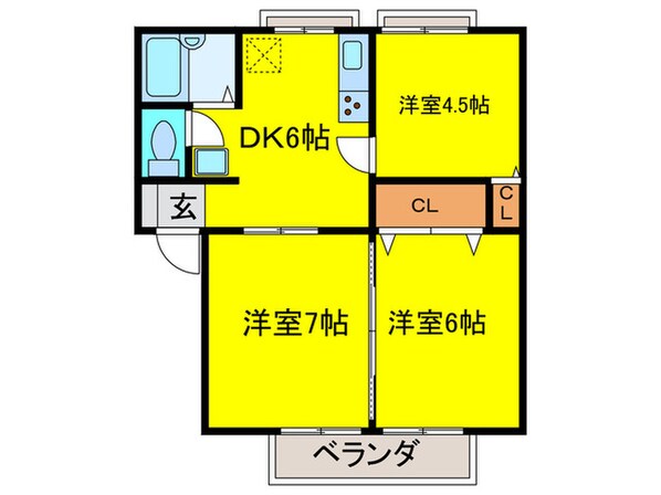 ユニティ－曽根の物件間取画像